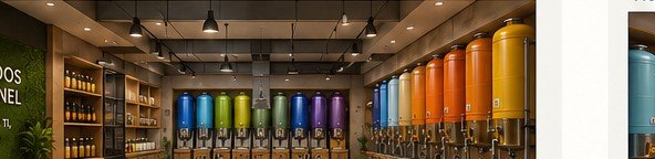 Depósitos GranelX1 de colores por tipo de líquido